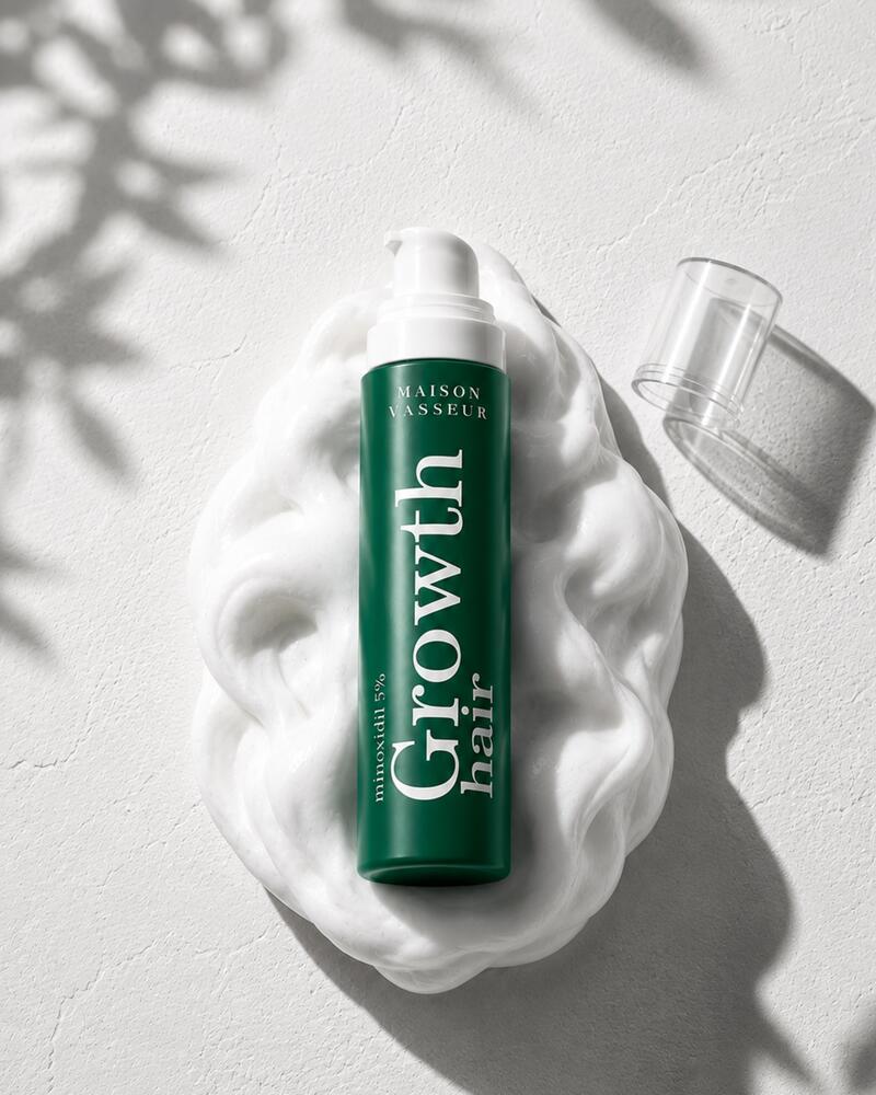 Bottle resting in foam
