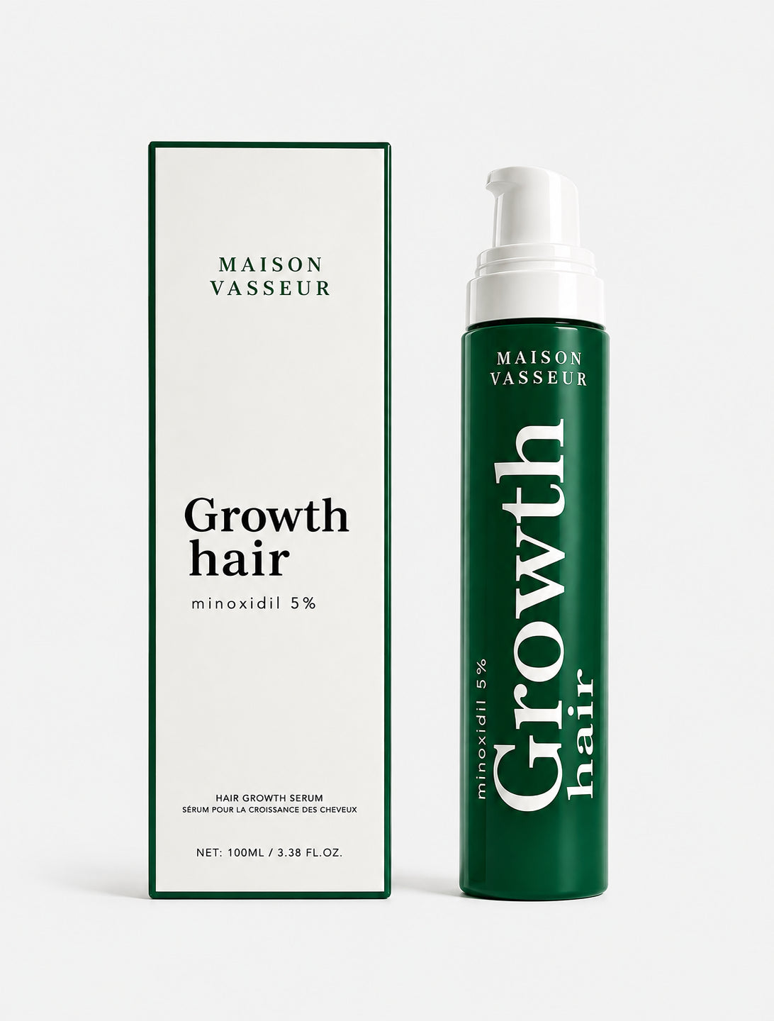 Maison Vasseur Growth Hair box and bottle